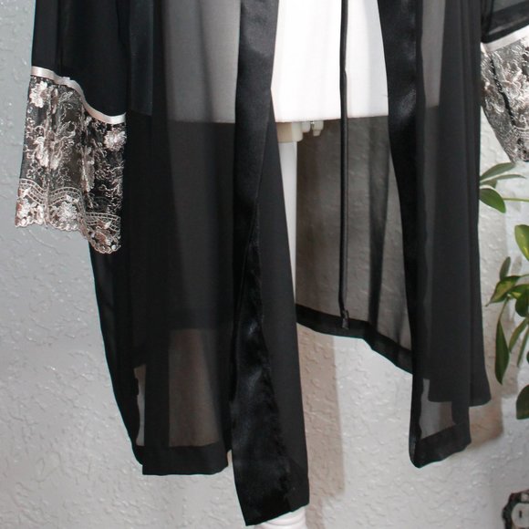 Sheer Lace Robe Duster - Picture 8 of 8